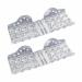 npkgvia Toe Separators Hammer Toe Straightener Big Toe Spacers Clear Gel Spreader Correct Crooked Toes Corrector and Pads for Overlapping Hallux Valgus Clear Athletes Feet (Clear One Size) Clear One Size
