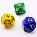 Bescon's Emotion, Weather and Direction Dice Set, 3 Piece Proprietary Polyhedral RPG Dice Set in Blue, Green, Yellow Emotion and Weather 3pcs Set
