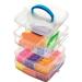 Perler Bead Large Organizer Stackable Storage Container 3pc Set | Square Bead Trays - Buy Online on SooperMarket.com