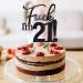 VIKY 21st Birthday Cake Topper - Glittery Decoration for Young Girls' Birthday Parties - Buy Online on SooperMarket.com