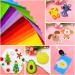 108pcs White Felt Sheets 4x4 - Pre-Cut Craft Felt Fabric for Sewing and Patchwork - Buy Online on SooperMarket.com