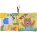 Little Me Jungle Animals Crinkle Activity Book with Teether - 5 Inch, Multi-Colored - Buy Online on SooperMarket.com
