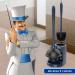 MR.SIGA Toilet Plunger and Bowl Brush Combo - Navy | Bathroom Cleaning Essential - Buy Online on SooperMarket.com