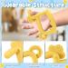 Sratte 3 Pack Silicone Baby Teething Toys for Babies 0-6 Months - Anti-Drop Hand Teether Set for Sucking Needs - Less Dust Baby Chew Toy - Perfect Baby Gift - Buy Online on SooperMarket.com