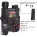 Ratulie Upgraded Airsoft PEQ 15 Box with IR Laser, Red Laser Sight, and White LED Flashlight - Black | Compatible with AEG, GBB, CQB | 20mm Picatinny Rail Mount - Buy Online on SooperMarket.com