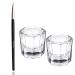 Glamified Dappen Dish Bowl Set of 2 Cup and Eyebrow Tint Brush Acrylic Nail Art Equipment Mini Bowl Cups