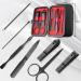 RedFlow 8 in 1 Manicure Set - Travel Nail Clipper Kit for Fingernails & Toenails | Premium Pedicure Tools (Black - Buy Online on SooperMarket.com