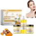 GeRRiT 3 In 1 Turmeric Glow Combo Skincare Set Turmeric Glow Face Wash Turmeric Scrub Turmeric Firming Moisturizing Cream Hydration Glowing Skin Set Skincare Gift Set for Women