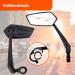 Homieway Extra Large Bicycle Mirror - HD Impact-Resistant Glass 360 Adjustable Long Handle for E-Bike Handlebar (22-25mm) | International Shipping Available - Buy Online on SooperMarket.com