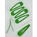 6 PCS Green Metal Snap Hair Clips 5CM Long - Hair Grip Pins - Buy Online on SooperMarket.com