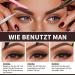 Wuiil Waterproof Eyebrow Pencil - Perfect for Beginners & Professionals | Effortless Dark Brown Brows | Ideal for Welding Festivals - Buy Online on SooperMarket.com