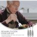 Adaptive Utensils Built up Fork Spoon Rocker Knife Easy Grip Silverware for Adults Elderly Weak Hand Patients Disabled Light Grey 3 Piece Set (Color : Light Grey) - Buy Online on SooperMarket.com