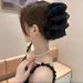 LONGLUAN Bow Bubble Clips Chiffon Silk Bubble Bow Hair Claw Jaw Clip Layered Bubble Mesh Tulle Fluffy Hair Clips Large Claw Clips for Thick Hair (2pcs-B) - Buy Online on SooperMarket.com
