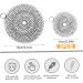 2 Packs Stainless Steel Scrubber 4" and 6" Chainmail Scrubber for Cast Iron Pans Round Reusable Cast Iron Cleaner for Oven Wok Cleaning Cast Iron Scrubber - Buy Online on SooperMarket.com