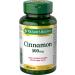 Nature's Bounty Cinnamon 500mg Pills and Herbal Health Supplement Helps Maintain Blood Sugar Levels 100 Capsules 100 count (Pack of 1)
