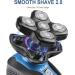 Upgrade Magnetic Head Shaver for Bald Men - Cordless 5-in-1 Electric Razor | IPX7 Waterproof Wet/Dry Grooming Kit | Easy Palm Shaver for a Smooth Shave - Buy Online on SooperMarket.com