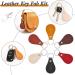 30 Pcs DIY Leather Key Fob Kit with Rivets & Rings for Engraving - Multi Colors - Buy Online on SooperMarket.com