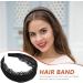 Minkissy Black Lace Hair Hoop Broadside Lace Headband Wide Hair Hoop Floral Lace Headband Gothic Lace Headband for Women Girls (Black) - Buy Online on SooperMarket.com