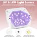 Rechargeable 72W Cordless UV LED Nail Lamp - Professional Nail Dryer with 5 Timer Settings & Heart-Shaped LCD Display - Buy Online on SooperMarket.com