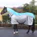 Ventomasta Horse Rug - Waterproof Upper Section Cooling Fly Mesh Lower Integrated Comfort Neck Cover Rub-Free Lining & Secure Tail Flap 4FT6 Blue