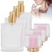 Verdant Touch Perfume Refillable Bottle Glass Perfume Bottle 50ml Refillable Spray Atomizer Container Transparent Pink Liquid Empty - Buy Online on SooperMarket.com