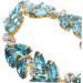 ABOOFAN Piece Rhinestone Chain Hair Comb Crystal Hair Clip Hair Comb Slide Clip Bridal Hair Pin Hair Clips Hair Side Comb Flower Girls Hair Pin Hair Fork Wedding Bridesmaid Headband Alloy Sky-blue 0.6X4.5X19CM - Buy Online on SooperMarket.com