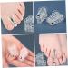4 Pairs Magnetic Splitter Hammer Straightener Pedicure Tools for Women - Bunion Pads & Transparent Splints - Buy Online on SooperMarket.com