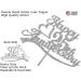 25th Anniversary Cake Topper Silver Glitter 25 Wedding Anniversary Party Decoration Ideas Premium Quality Sturdy Doubled Sided Glitter Acrylic Stick. Made in USA (25th Silver) - Buy Online on SooperMarket.com