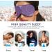Haskirky Light Blocking Eye Mask - Breathable & Adjustable for Adults | Ideal for Travel, Yoga & Meditation - Purple Mandala Design - Buy Online on SooperMarket.com