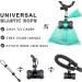 YUCHIYA Dog Poop Pickup Bags Holder Dispenser with Standard-Sized Leak-Proof Scented Doggy Waste Bags and Carabiner Hook and Loop Fastener Never Loose on Leash Lead Again Black 1 Holder 15 Bags - Buy Online on SooperMarket.com
