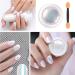 Mermaid Neon Chrome Nail Powder Kit - Gradient Glitter Pigment for Gel Nails - 2Pcs Set with Nail Sponge Brush - Nail Art Decoration - Buy Online on SooperMarket.com