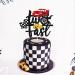 Race Car Cake Topper for 2nd Birthday Party - Checkered Flag Decoration for Kids - Buy Online on SooperMarket.com
