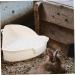 GANAZONO Rabbit Triangle Toilet Pet Litter Basin Pet Cage Guinea Pig Enclosure Pet Potty Abs White 25.00X19.00X10.00CM White - Buy Online on SooperMarket.com