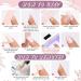 Semi Cured Gel Nails Strips 20PCS Burple Glitter Self Adhesive Gel Nail Stickers Soft Full Nail Wraps Waterproof Gel Nail Strips Decal with Nail File & Stick UV/LED Lamp Required - Buy Online on SooperMarket.com