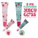 Expressions 2pc Juicy Gloss Set | High Shine Fruit Flavored Lip Gloss for Girls | Non-Toxic Strawberry & Cherry Lip Gloss Gift Set - International Shipping Available - Buy Online on SooperMarket.com