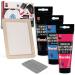 Marabu Screen Printing Kit Set - Screen Print Kit with Reusable Wooden Frame  1 Screen Printing Squeegee  and 3 x 100ml Ink - Silk Screen Printing Kit for Beginners