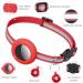 Reflective Airtag Cat Neck Band - Apple Airtag Compatible with Safety Buckle Bell & Holder for Kittens & Puppies - Stylish Red Design - Buy Online on SooperMarket.com