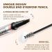 DAGEDA 2-in-1 Eyebrow Pen and Eyebrow Gel Magic Eyebrow Pencil with 4 Fork Tip Waterproof Microblading Eyebrow Pen Brow Gel Long-Lasting Natural Eye Brow Pen For Defining Brows 02 Dark Brown - Buy Online on SooperMarket.com