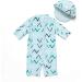 BONVERANO Baby Boys Swimsuit 12-18 Months | Short-Sleeve Zipper One Piece Swimwear with UPF 50+ Sun Protection - Buy Online on SooperMarket.com