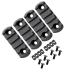 Gotical 5 Slots M-LOK Polymer Rail Section for M Lok Handguard Three Slots Rail Picatinny Rail Set of 2 Pieces Polymer Material Import from Japan (Pack of 4)