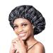 BONNET QUEEN Silk Satin Hair Bonnet for Sleeping - Double Layer Reversible Night Sleep Cap for Curly Hair - Buy Online on SooperMarket.com