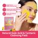 Turmeric Face Scrub Cleansing Pads - Deep Clean Exfoliating & Tone Balancing - 40 Pcs Pink for Glowing Skin - Buy Online on SooperMarket.com