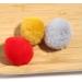 Pack of 30 Mini Faux Fur Pom Poms Beads - Handmade DIY Crafts - 30mm Mix Colors - Buy Online on SooperMarket.com
