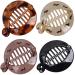 Fodattm hair comb for ponytail French banana clip ponytail holder interlocking banana crest for trendy hairstyle flat comb clamp (style B#) 4 pieces