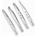 Professional Stainless Steel Eyebrow Tweezers Set - 4 Pieces with Travel Case by Hobri International - Perfect Beauty and Personal Care Tool - Buy Online on SooperMarket.com