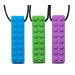 Tilcare Chew Chew Chew Sensory chewing necklace - preferably for children or adults who like to bite or autism - durable and strong silicone play stuff - Colar for boys and girls 3 pieces (1 Pack)