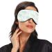 Haskirky Light Blocking Eye Mask | Adjustable for Men and Women | Perfect for Travel, Yoga, Meditation | Deep Sleep | Comfortable and Breathable | Goodies Green Hearts Blue - Buy Online on SooperMarket.com