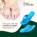 Pedi Couture Women's Pedicure Sandals - Turquoise Toe Separator Slippers - Buy Online on SooperMarket.com