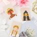 Whaline 640Pcs Earring Cards Set for DIY Jewelry Display - Self-Seal Bags & Ear Backs - 8 Lady Style Designs - 2.4 x 3.5 Inch Brown Earring Holder Cards - Buy Online on SooperMarket.com