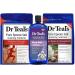 Dr Teal's Salt & Foam Bath Variety Gift Set (3 Pack 130oz Total) - Rosemary & Mint Shea Butter & Almond Oil & Melatonin Foam Bath - Essential Oils Relieve Aches & Alleviate Daily Stress at Home